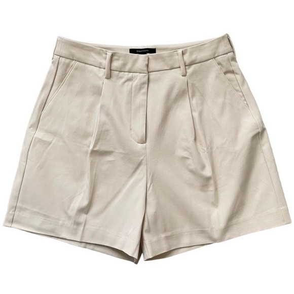 NWT 41 Hawthorn Becca High Rise Pleated Shorts Whitecap Gray Size 12 - Picture 7 of 12